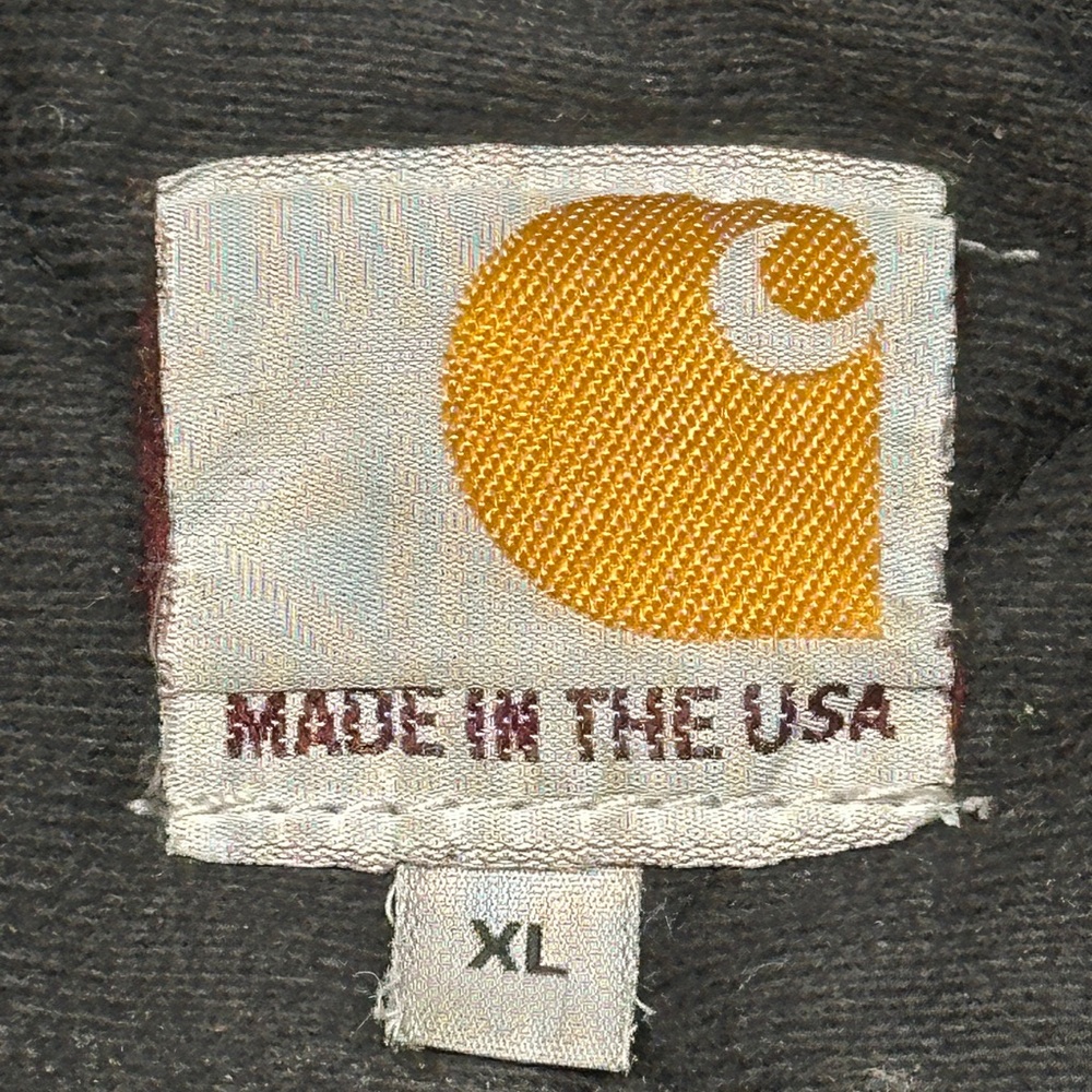Vintage Carhartt J140 Made in USA Black Faded Distressed Work Jacket XL - Picture 10 of 16